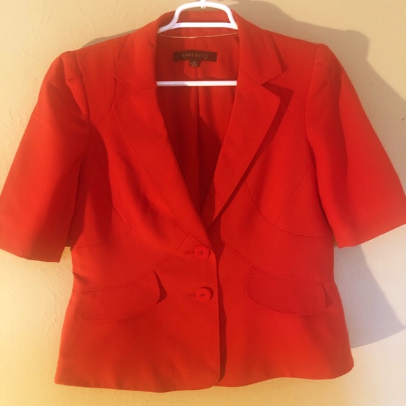 Anne Klein red skirt suit size 10 - Picture 1 of 3